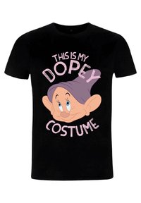 Henry Tiger SNOW WHITE DOPEY COSTUME UNISEX - Triko s potiskem - black