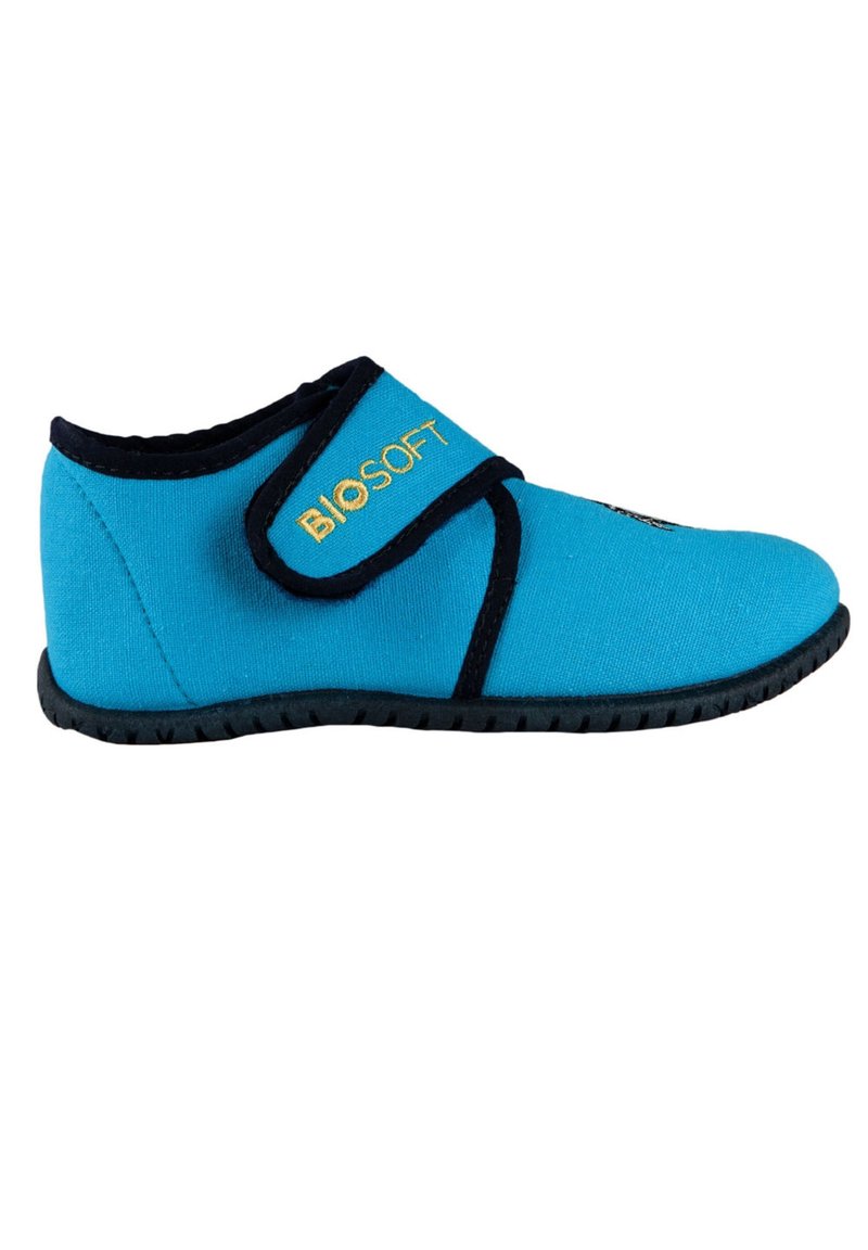 Kinder Klettschuhe | BIOSOFT MIT KUSCHELTIER Klettschuh türkis pinguin/türkis - BR03284 Kinder Klettschuhe | BIOSOFT MIT KUSCHELTIER Klettschuh türkis pinguin/türkis - BR03284