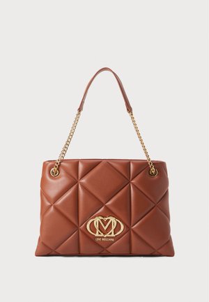 EMBOSSED - Handbag - chestnut