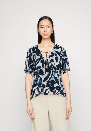 Esprit Collection SHINY FLUID - Bluse - dark blue