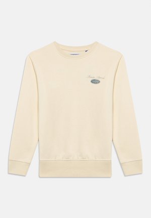 Jack & Jones Kids, JJEDOVER GRAPHIC CREW NECK - Sportinis megztinis - antique white