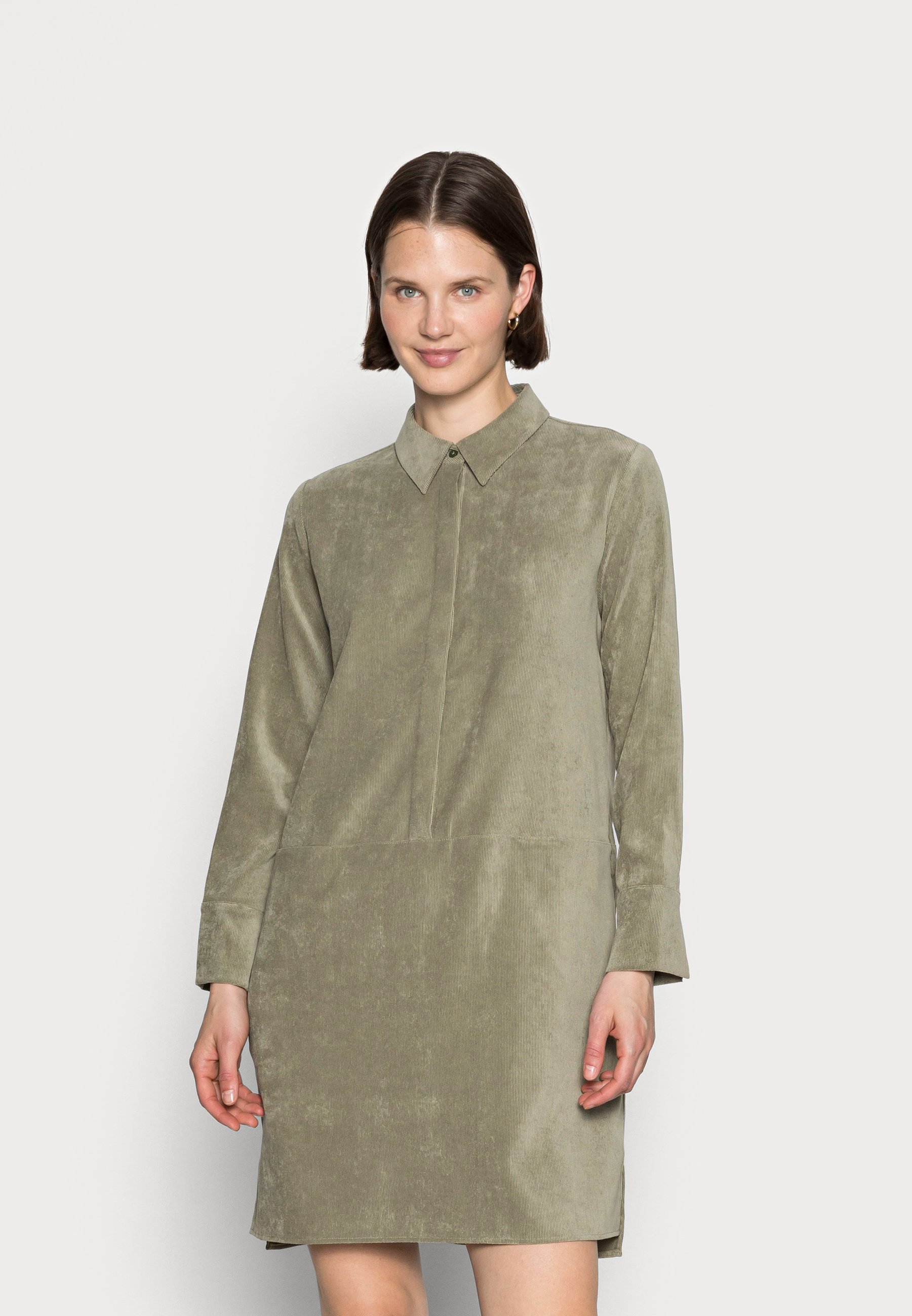 Opus WUSIA - Freizeitkleid - soft moss/khaki - Zalando.de