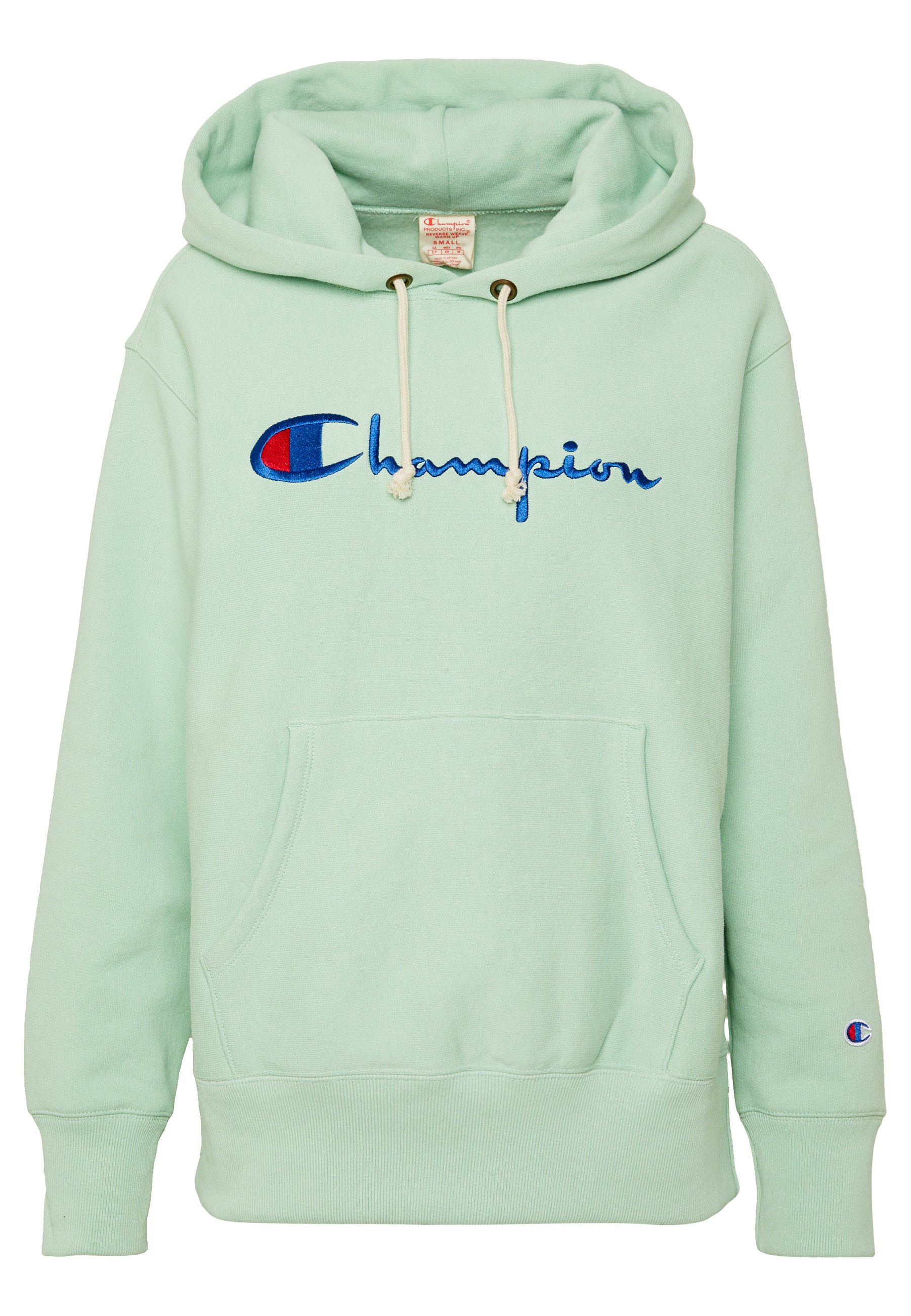 light green champion hoodie