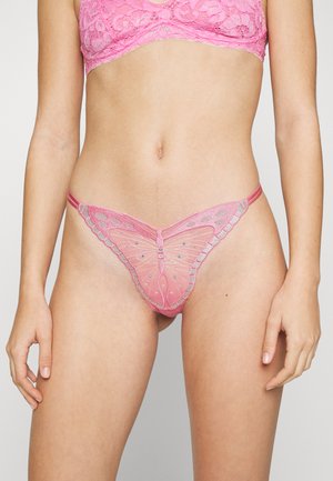 BUTTERFLY DIAMANTE THONG 2 PACK - Thong - spa retreat/hot pink