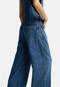 7 for all mankind WIDE  - Hängselbyxor - mid blue