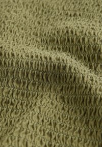 REGULAR FIT - SHIRRED ASYMMETRIC SLEEVELESS - Pluus - khaki green