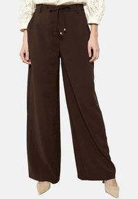 Trousers - brown dark chocolate
