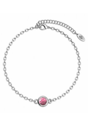 BIRTH STONE - ET CRISTAL - Armband - couleur argentée rose