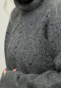 Studio Untold Strickpullover - mottled anthracite