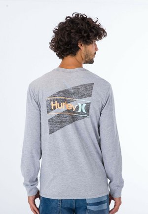 EVD OAO SLASHED LS - Langærmede T-shirts - dk grey htr
