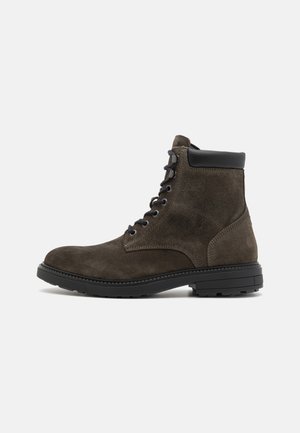 Bottines à lacets - olive