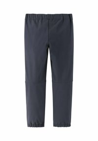 Dunkelgraue, leichte Hose aus dehnbarem Material. Mit elastischem Bund und schmal zulaufenden Bündchen. Minimalistisches Design ohne sichtbare Hardware.