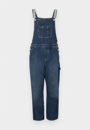 Tommy Jeans OVERALL UNISEX - Džinsinis kombinezonas - tinted denim