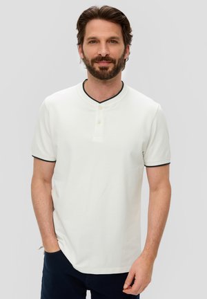 MIT HENLEYAUSSCHNITT - T-Shirt basic - weiß