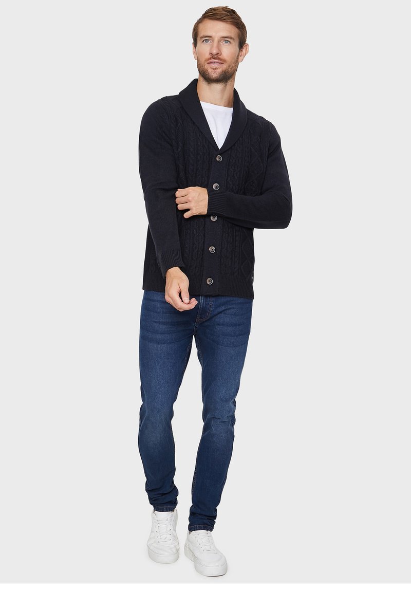 Herren Strickjacken | Threadbare SHAW Strickjacke navy/blau - AI36860 Herren Strickjacken | Threadbare SHAW Strickjacke navy/blau - AI36860