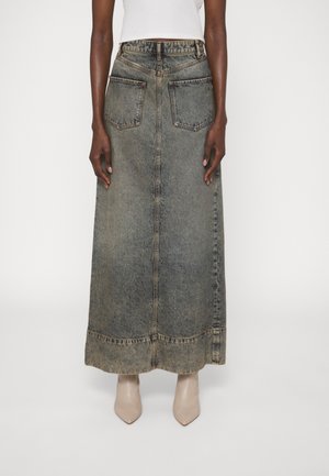 PIAVE - A-line skirt - grey denim