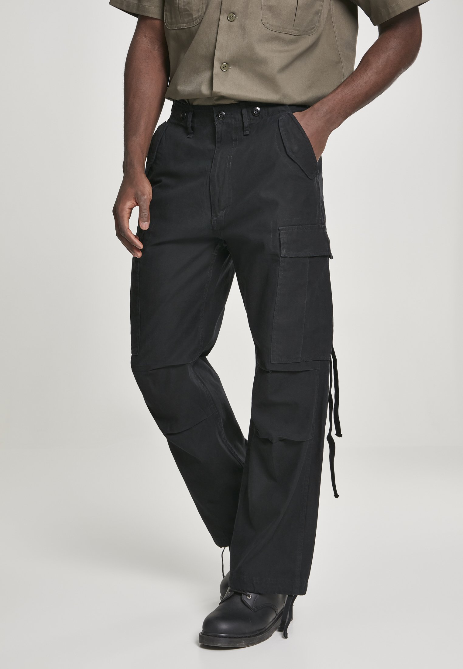 Brandit VINTAGE - Pantaloni cargo - black/nero - Zalando.it