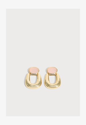 LUV AJ, THE ROSE QUARTZ RIO EARRINGS - Σκουλαρίκια - gold-coloured