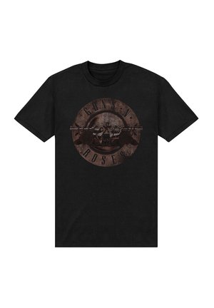 Henry Tiger, GUNS 'N' ROSES - 1988 TOUR VINTAGE ROCK MUSIC FAN ART PRINT - T-shirt con stampa - black