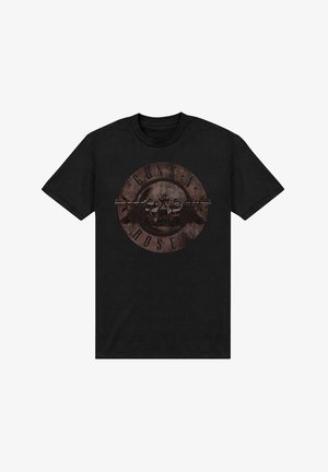 Henry Tiger, GUNS 'N' ROSES - 1988 TOUR VINTAGE ROCK MUSIC FAN ART PRINT - T-shirts print - black