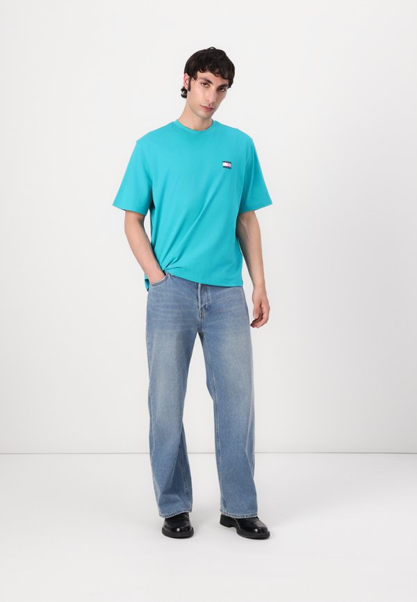 Print T-shirt - hawaiian turquoise3