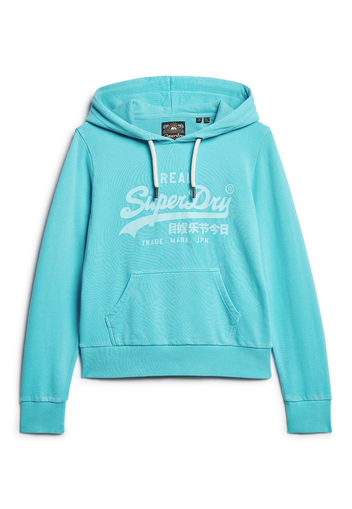 Sweatpants Superdry Hoodie Damen Hellblau Blaue Superdry Pullover