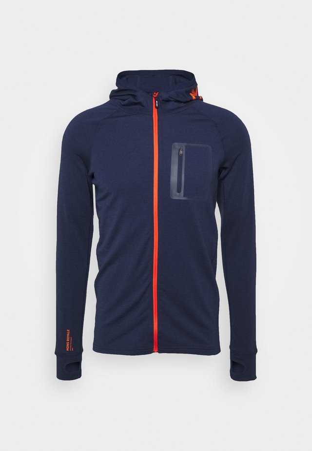 TRAVERSE MIDI FULL ZIP HOOD - Zip-up hoodie - navy