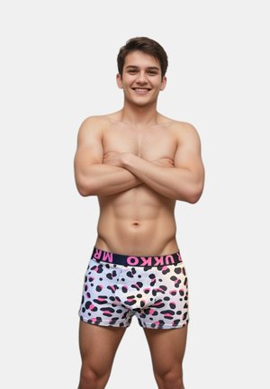 Mr Ukko 2-PACK LEOPARD - Boxers - turquoise and pink