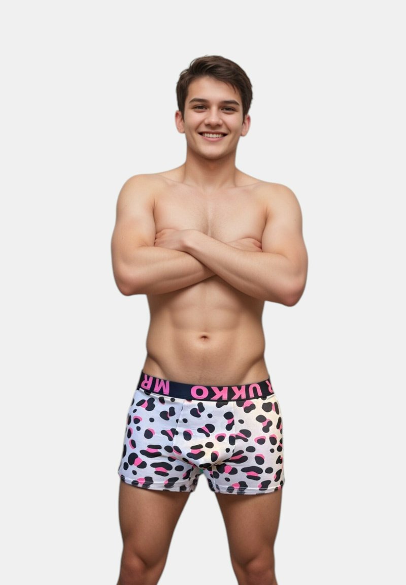 Mr Ukko 2-PACK LEOPARD - Boxer brief - turquoise and pink