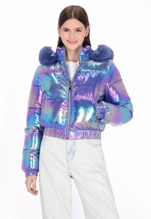 Winterjacke - blue rainbow