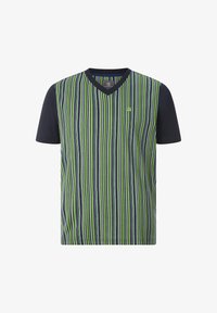 Unselected, dunkelblau gestreift