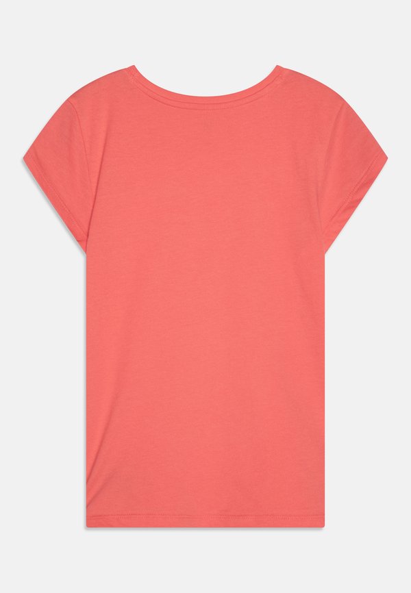 LOGO TEE GIRLS - Print T-shirt - fresh coral3