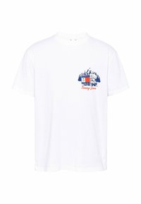 Tommy Jeans SLOGAN BACK GRAPHIC  - T-shirt imprimé - white