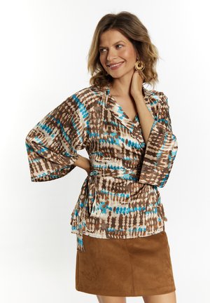 usha, Bluse - braun mehrfarbig