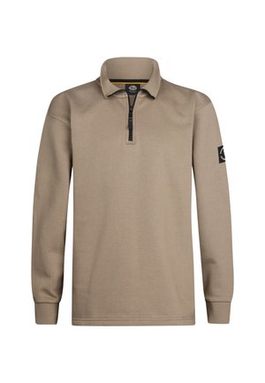 HALF-ZIP  SKAGIT - Stickad tröja - dusty brown