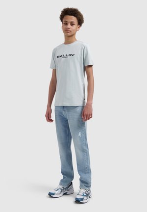 Ballin, REGULAR FIT CREWNECK SS T-SHIRTS - T-shirt print - light grey