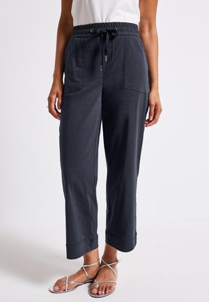 MIT TURN-UP - Broek - blau