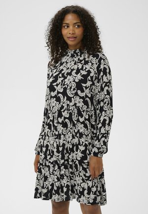 AMBER - Dienas kleita - black deep chalk paisley