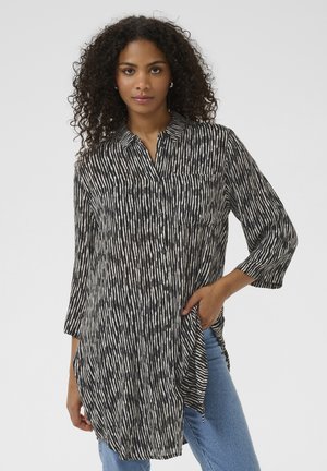 KAJESSIE AMBER - Overhemdblouse - black chalk graphic lines