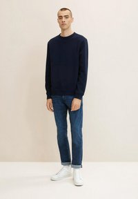 TOM TAILOR - JOSH FREEF!T® - Jeans straight leg -  blue denim Miniatyrbild 1