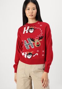 ONLY ONLXMAS BALLOON O NECK BOX - Maglione - chili pepper
