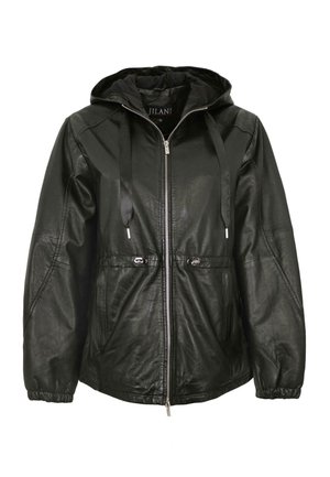CAMELIA - Leather jacket - schwarz