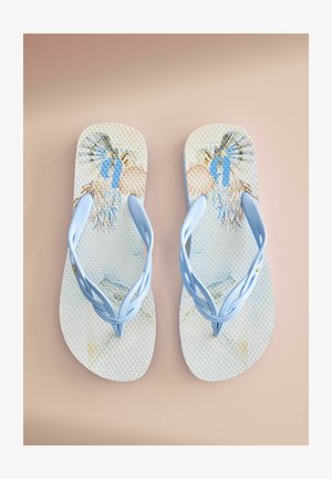 B by Ted Baker, REGULAR FIT - ROUND TOE PRINTED FLIP FLOPS - Badesandaler - blue