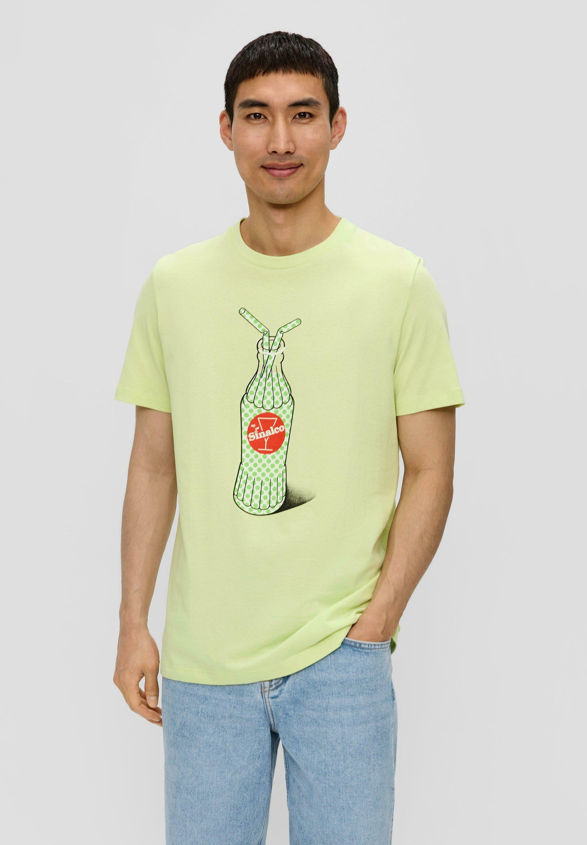 Gildan Ultra Cotton T-Shirt Uomo Manica Corta - Lime/Mélange Taglia S - 100% Cotone Pre-ristretto