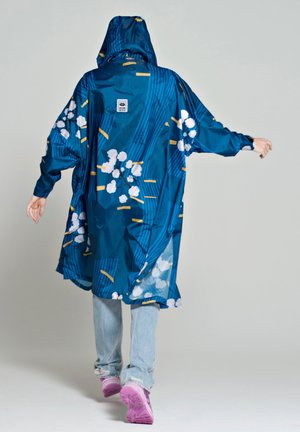 RAINKISS, JAPANESE BLOSSOM - RAIN PONCHO-BLUE-ONE SIZE - Parka - blue