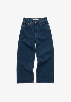 & OTHER STORIES, & OTHER STORIES CROPPED WIDE-LEG JEANS - Široké nohavice - mid blue