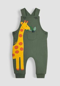 JoJo Maman Bébé 2-PIECE LION APPLIQUE  SET  - REGULAR FIT - Overall /Buksedragter - khaki green