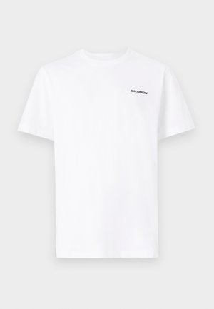 Salomon LOGO TEE UNISEX - T-Shirt basic - white