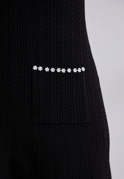 sandro ROBE MIDI DEBARDEUR DETAILS FINITIONS - Maxikjole - noir