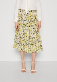 Lollys Laundry MIDI SKIRT - A-linjainen hame - yellow